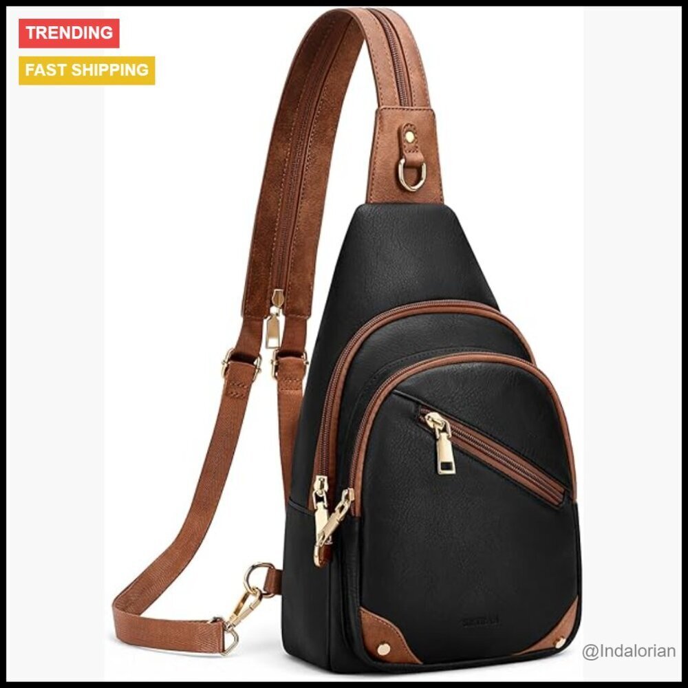 Convertible Sling Backpack Anti-Theft RFID Crossbody Purse Adjustable Straps